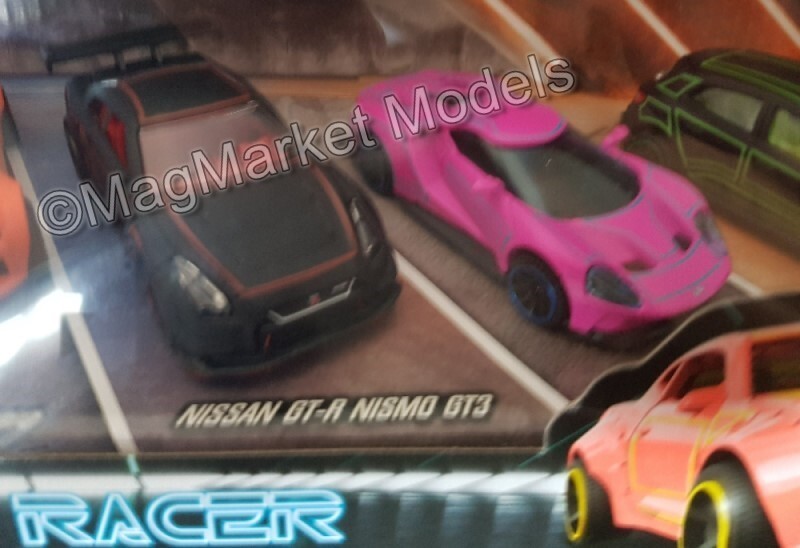 Majorette Light Racer 5-Car Set · Neon Colours · Brand New · Free UK P&P