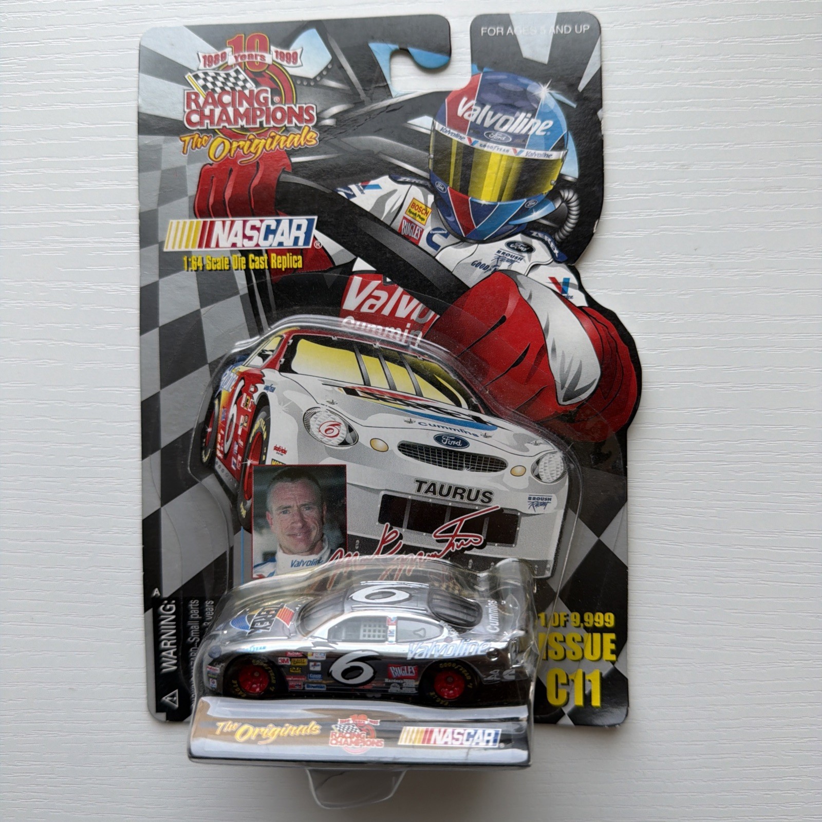 RACING CHAMPIONS #C11 CHROME CHASE NASCAR RACE CAR 1 OF 9,999