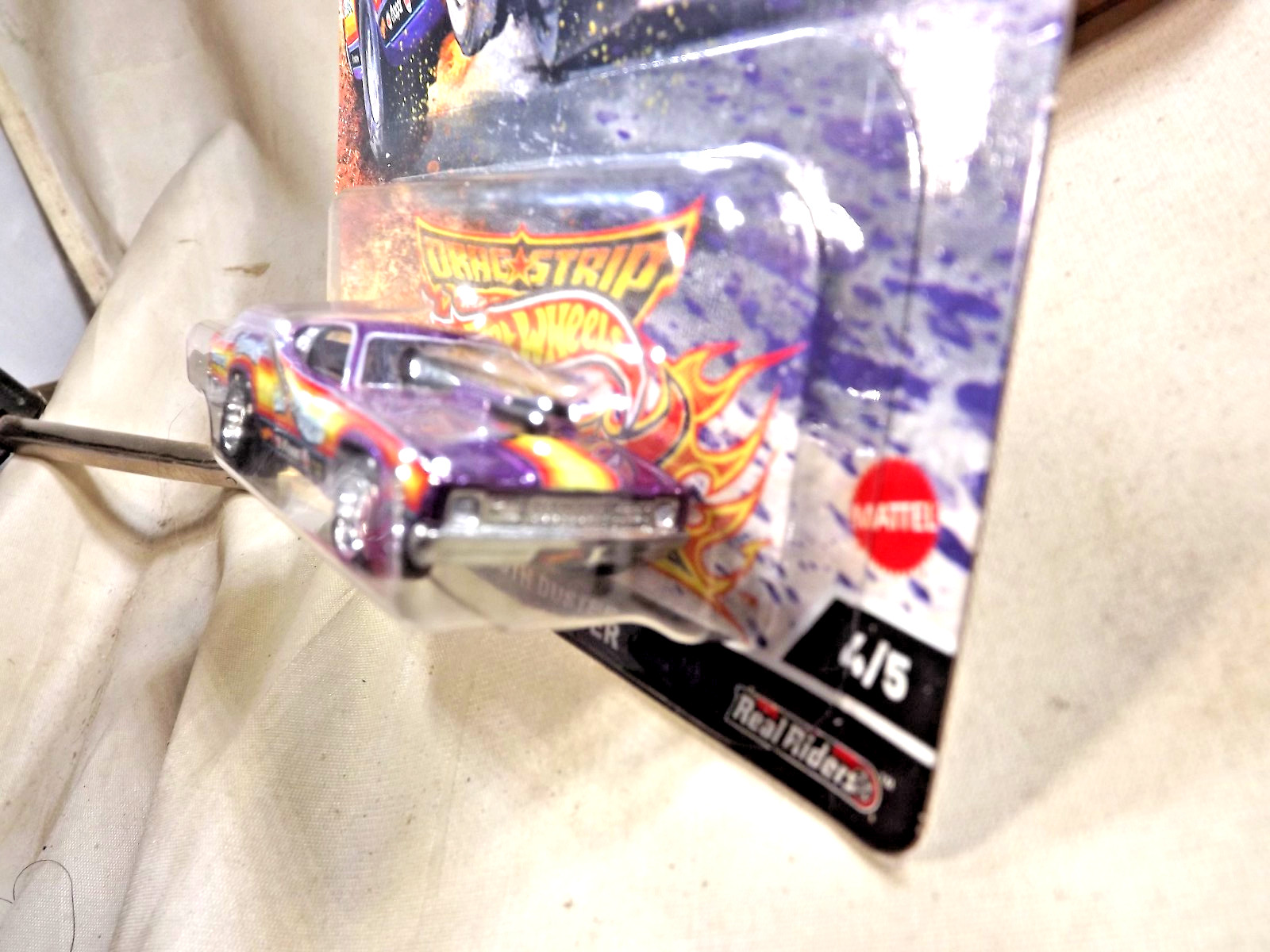 2023 Hot Wheels Car Culture Drag Strip Demons 4/5 ’73 PLYMOUTH DUSTER Purple wRR