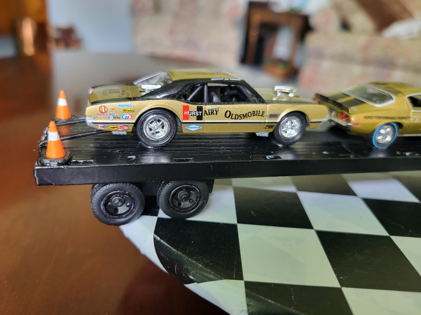 M2 Gold Hurst Series Customized ,70 GMC 5500 Truck, 69 Olds,70 Chevy Comaro 1/64