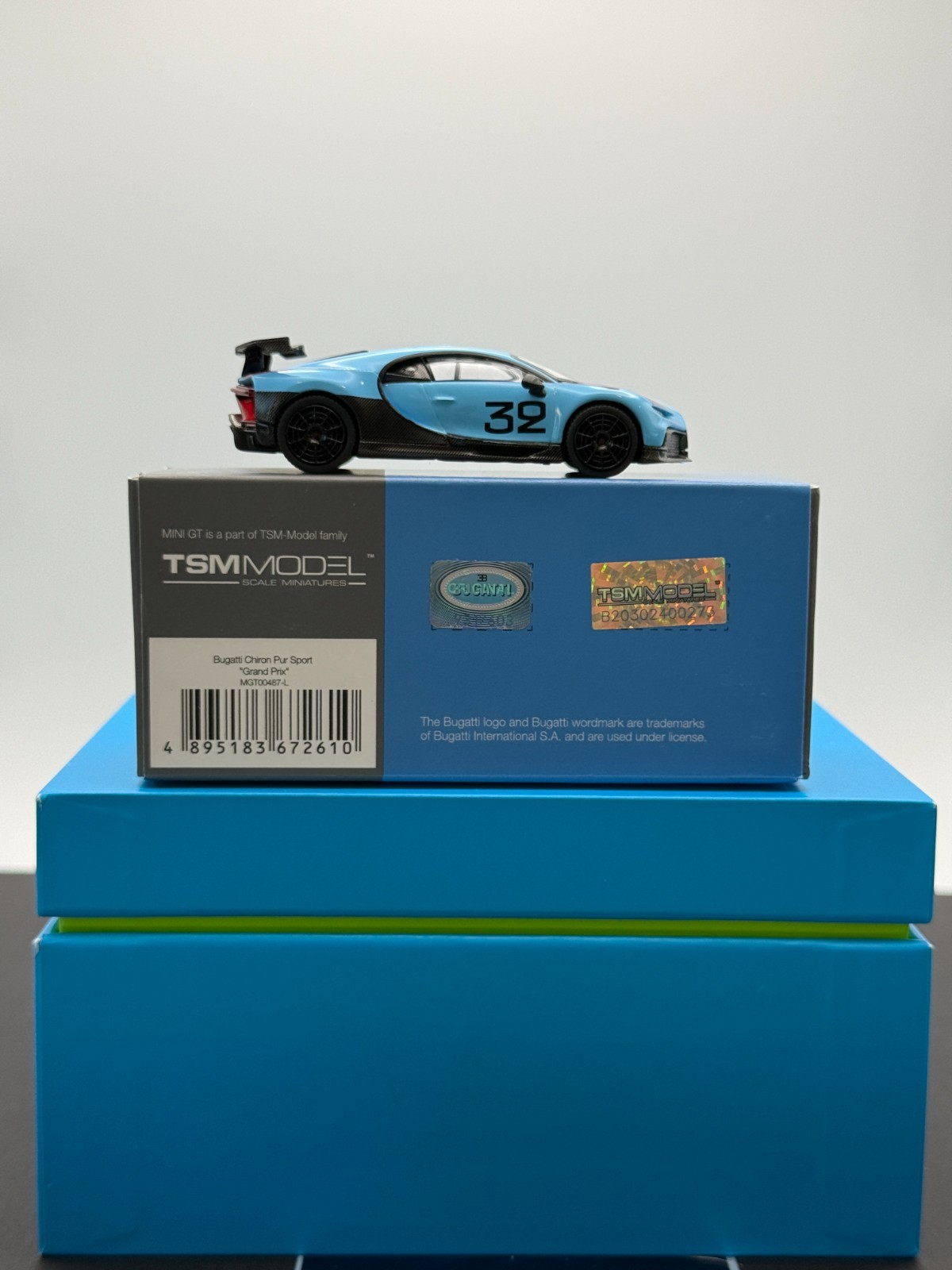 Mini GT Bugatti Chiron Pur Sport 487