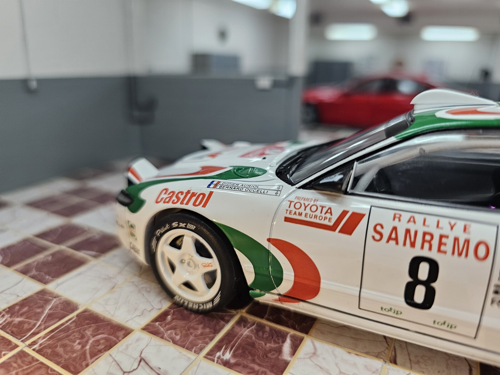 SPB 1/24 SCALE 1994 TOYOTA CELICA TURBO ST 185 AURIOL SANREMO DIECAST MODEL CAR