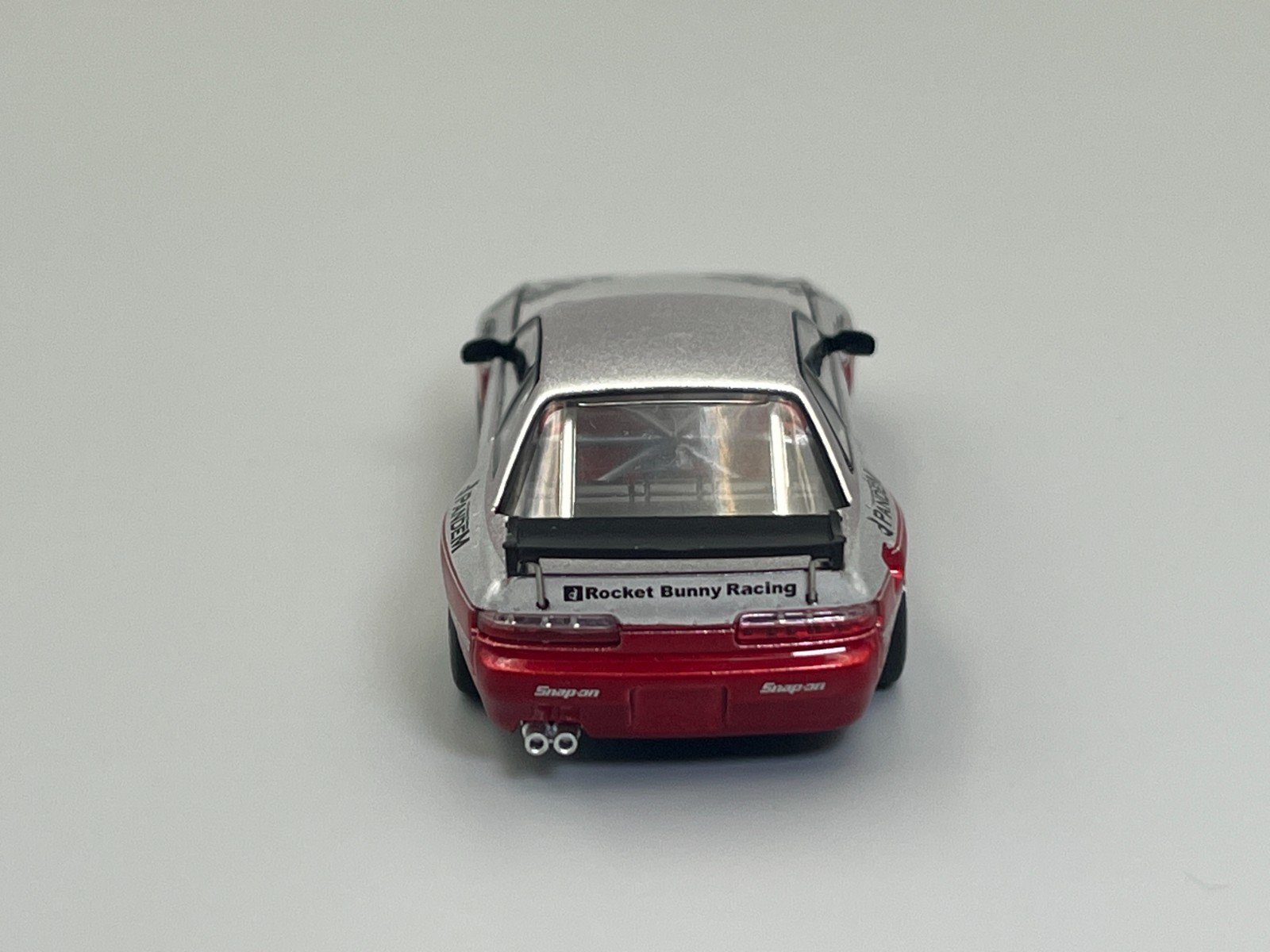Nissan 240SX S13 Coupe Pandem Silvia Widebody Poprace 1/64 scale openable hood