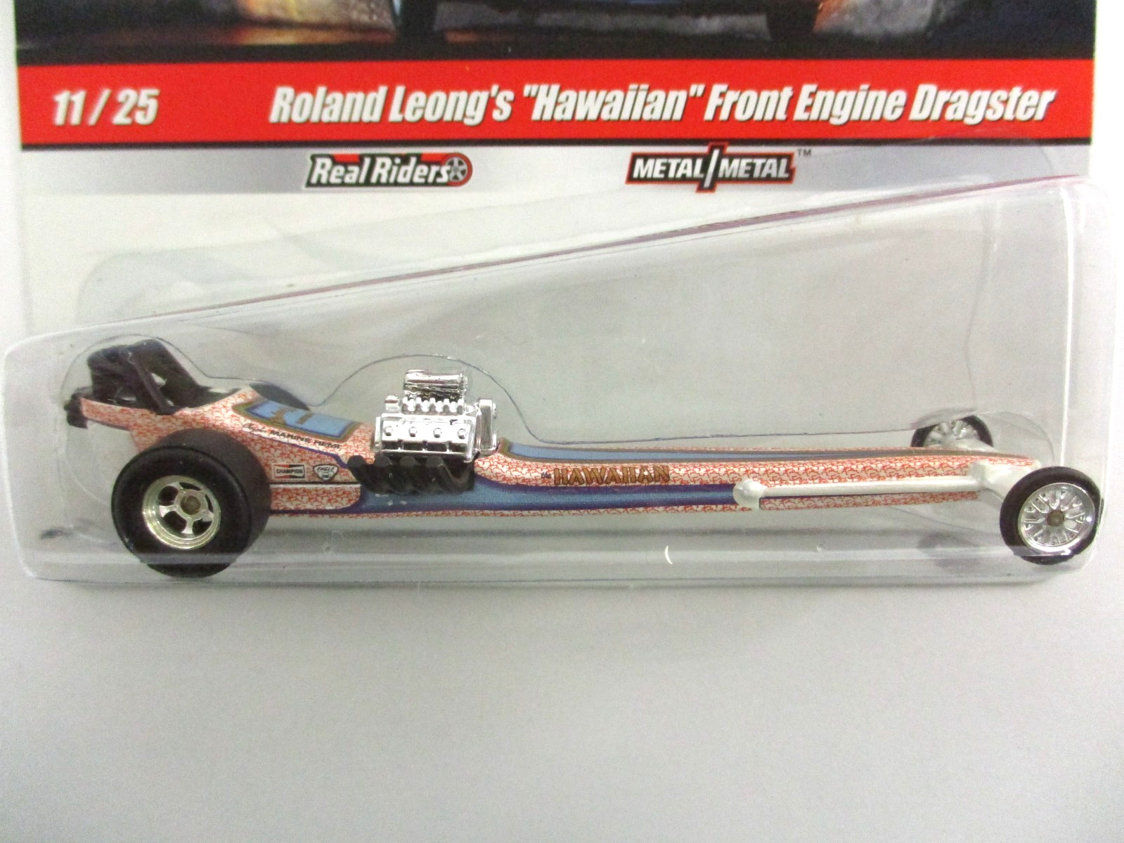 HOT WHEELS – DRAG STRIP DEMONS -ROLAND LEONG HAWAIIAN FRONT ENGINE DRAGSTER READ