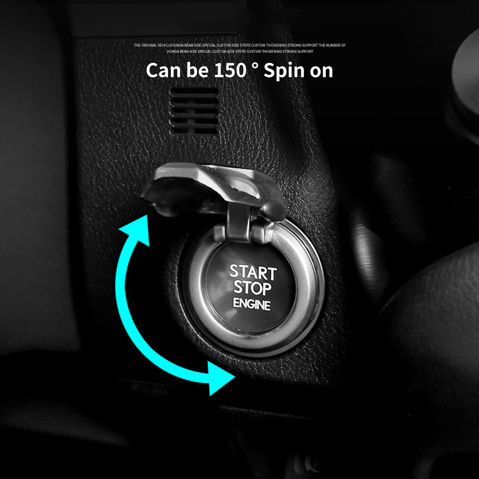 Universal Car Engine Start Stop Push Button Switch Decor Cover for Car Interior