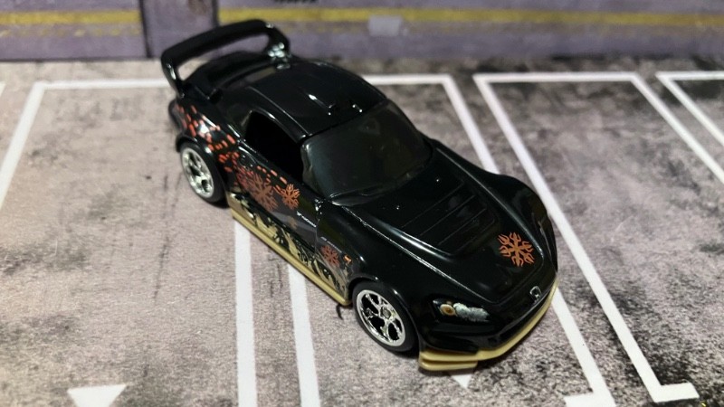 CUSTOM Black Honda S2000 • Chrome Real Riders • 2026 Hot Wheels F&F • HTF