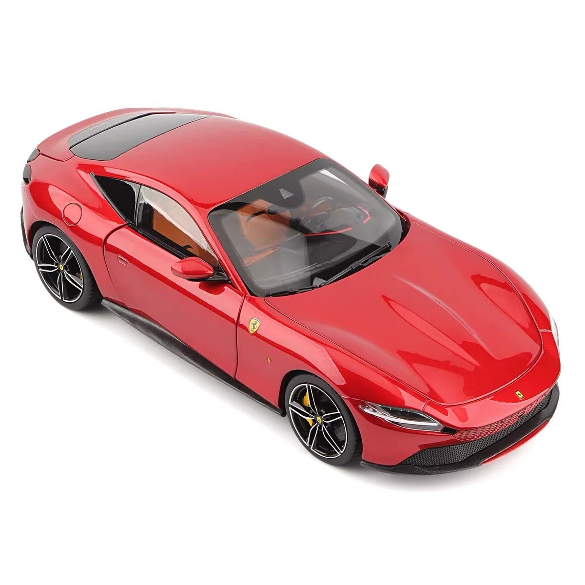 Bburago 1:18 Ferrari Roma Rosso Corsa Red Diecast Model Car Gift Box Edition