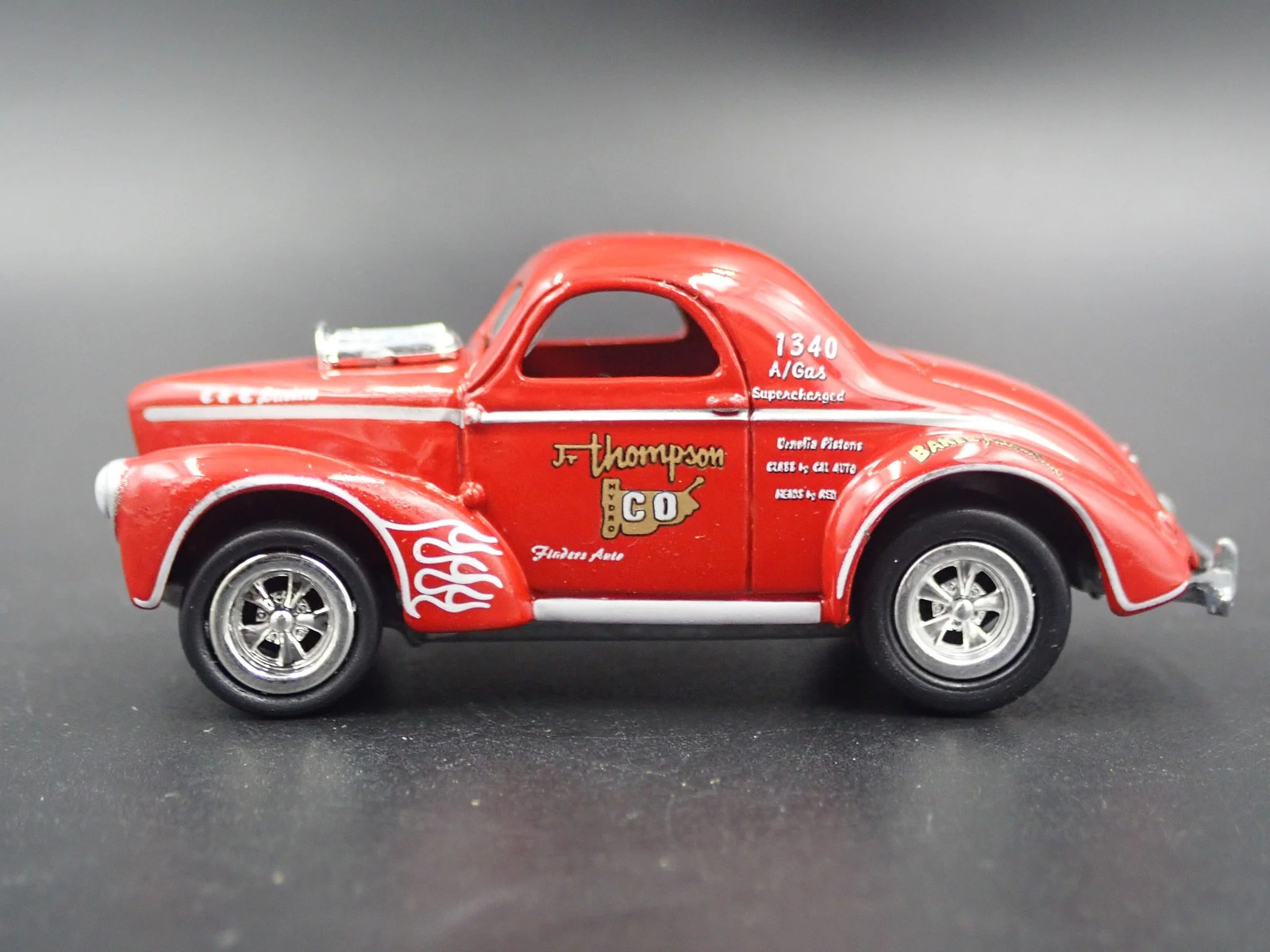 1941 41 WILLYS COUPE GASSER JR THOMPSON CO NHRA 1:64 SCALE DIECAST MODEL CAR