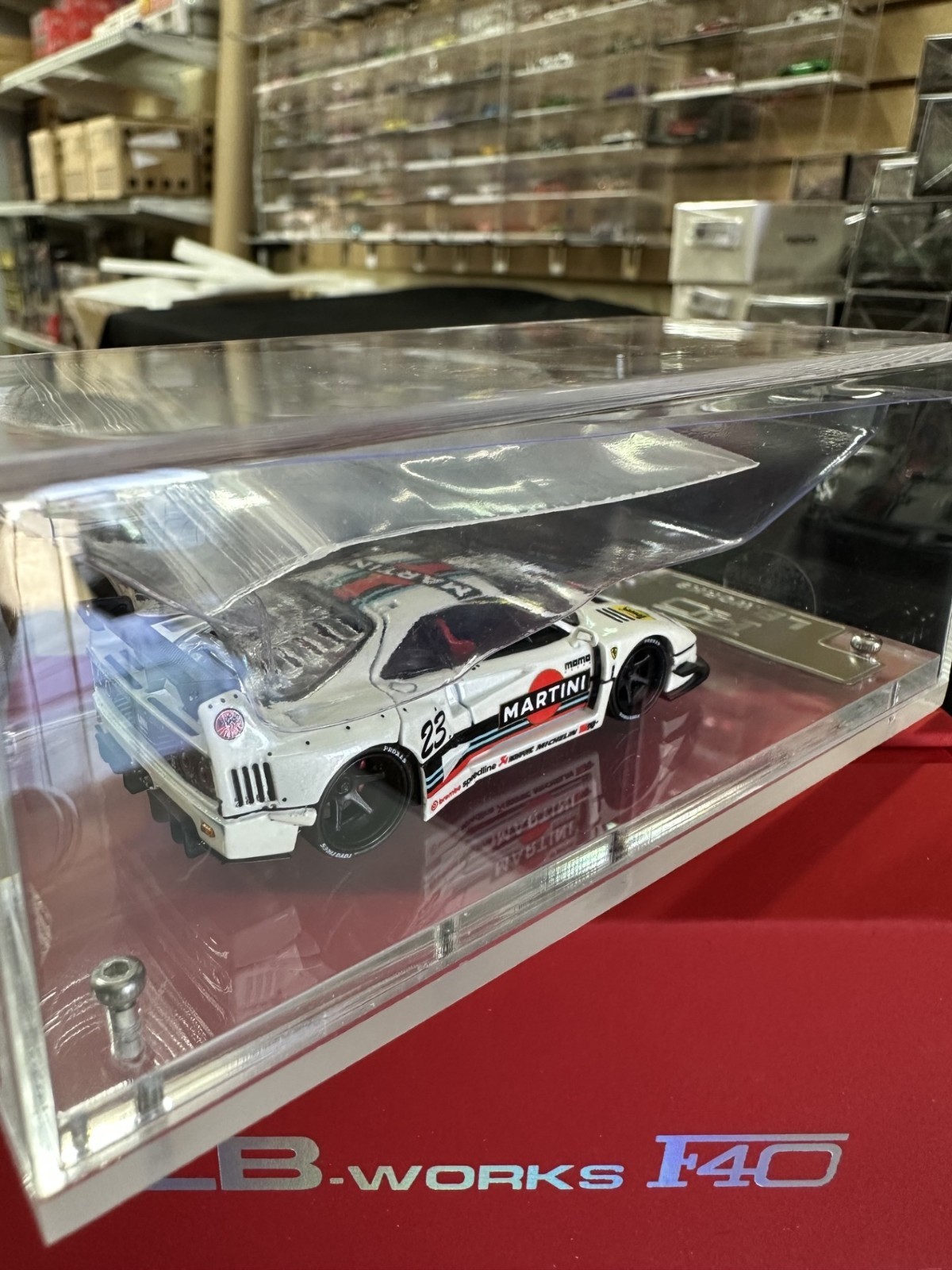 FERRARI F40 MARTINI LBWK LIBERTY WALK REAR OPENS 1/64 CAR BY STAR MODELS SM