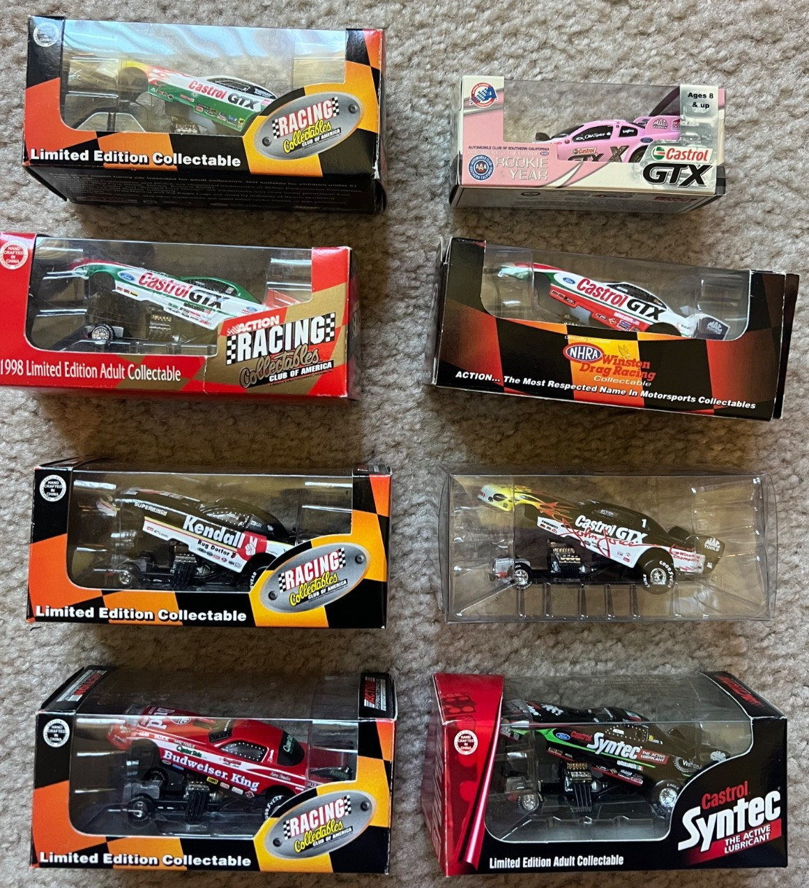 Action Racing Collectibles 1:64 John Force Chuck Etchells Kenny Bernstein 8 Lot