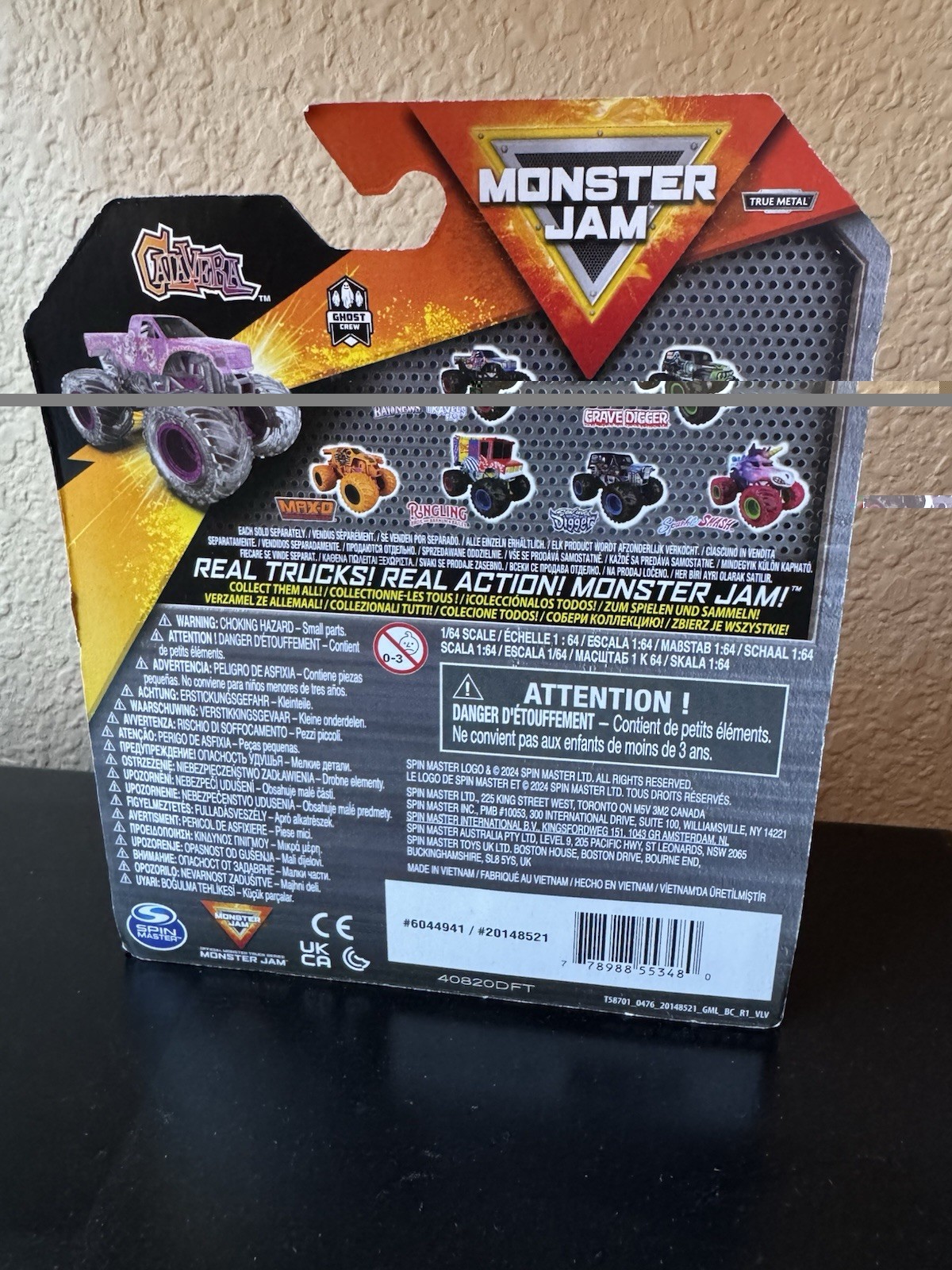Monster Jam CALAVERA GHOST CREW SERIES 39 PINK 1:64 2024 NEW