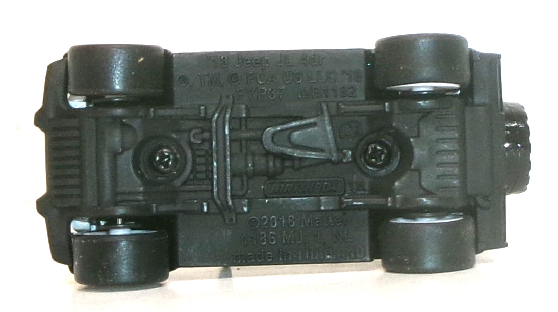 LOOSE 2020 MATCHBOX 1:64 WHITE ’18 JEEP WRANGLER JL WHEEL SWAP REAL RIDERS