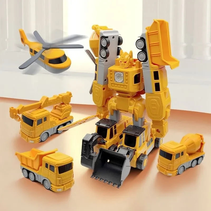 Magnetic Deformation Engineering Car Children’s Toy Building Block Toy 35pcs Set