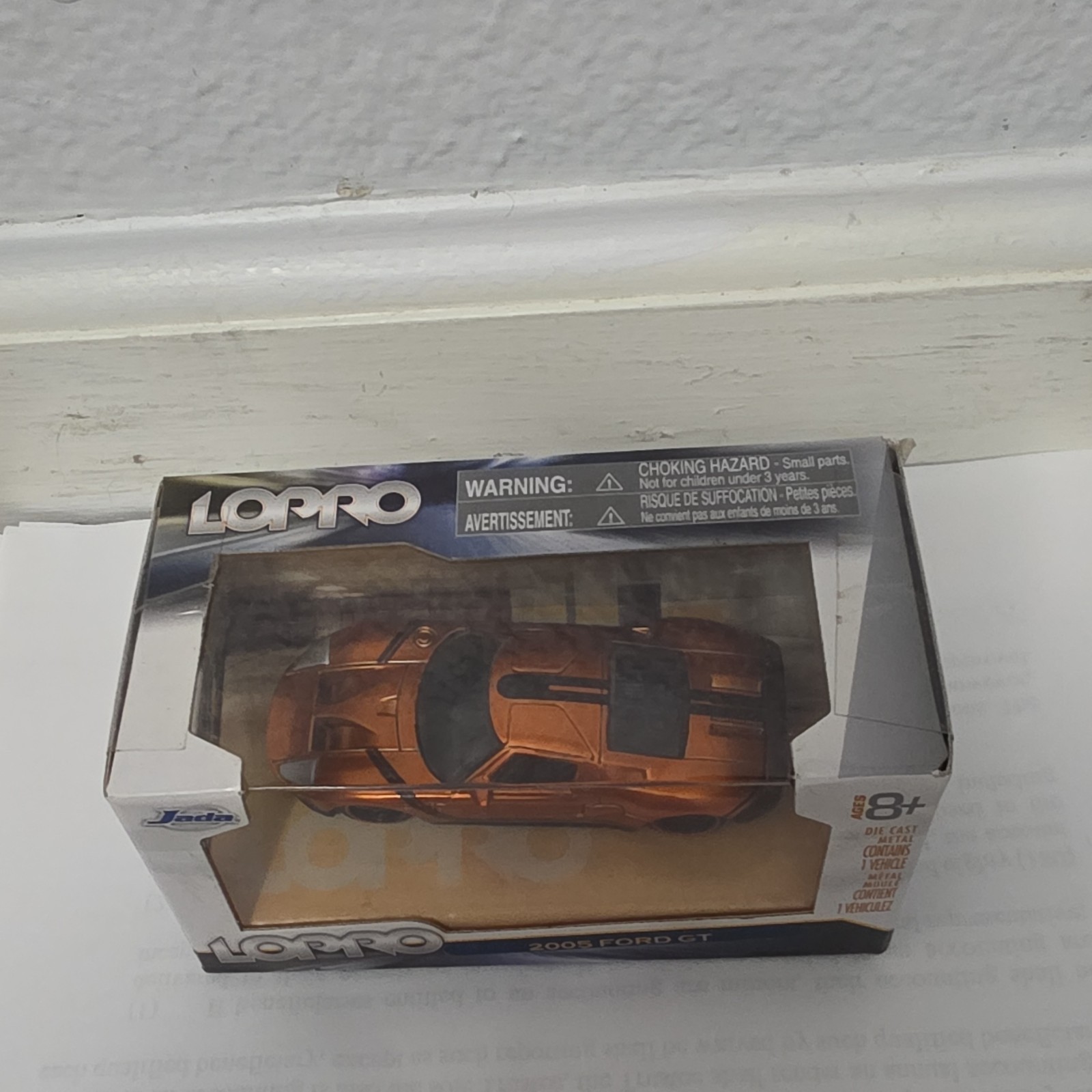 Jada LoPro 1:64 2005 Ford GT Diecast Car Orange/Black Unopened Box