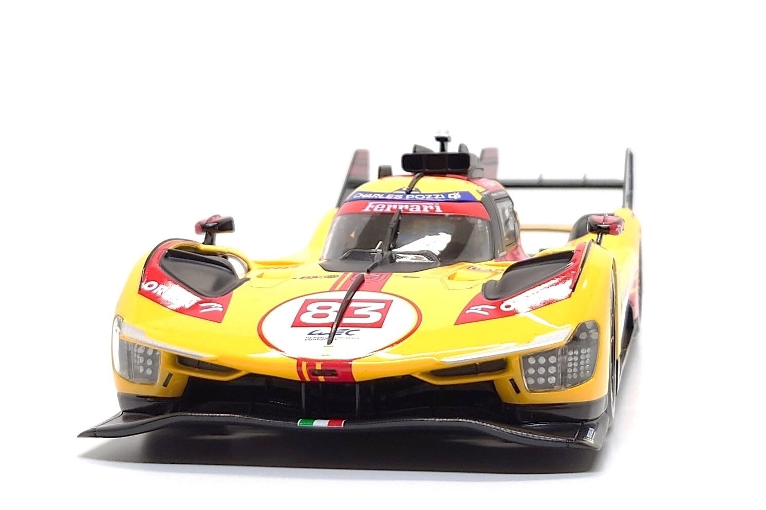 (Damaged Box) Bburago 1:18 Ferrari 499P #83 – 4th Place WEC Qatar 2024