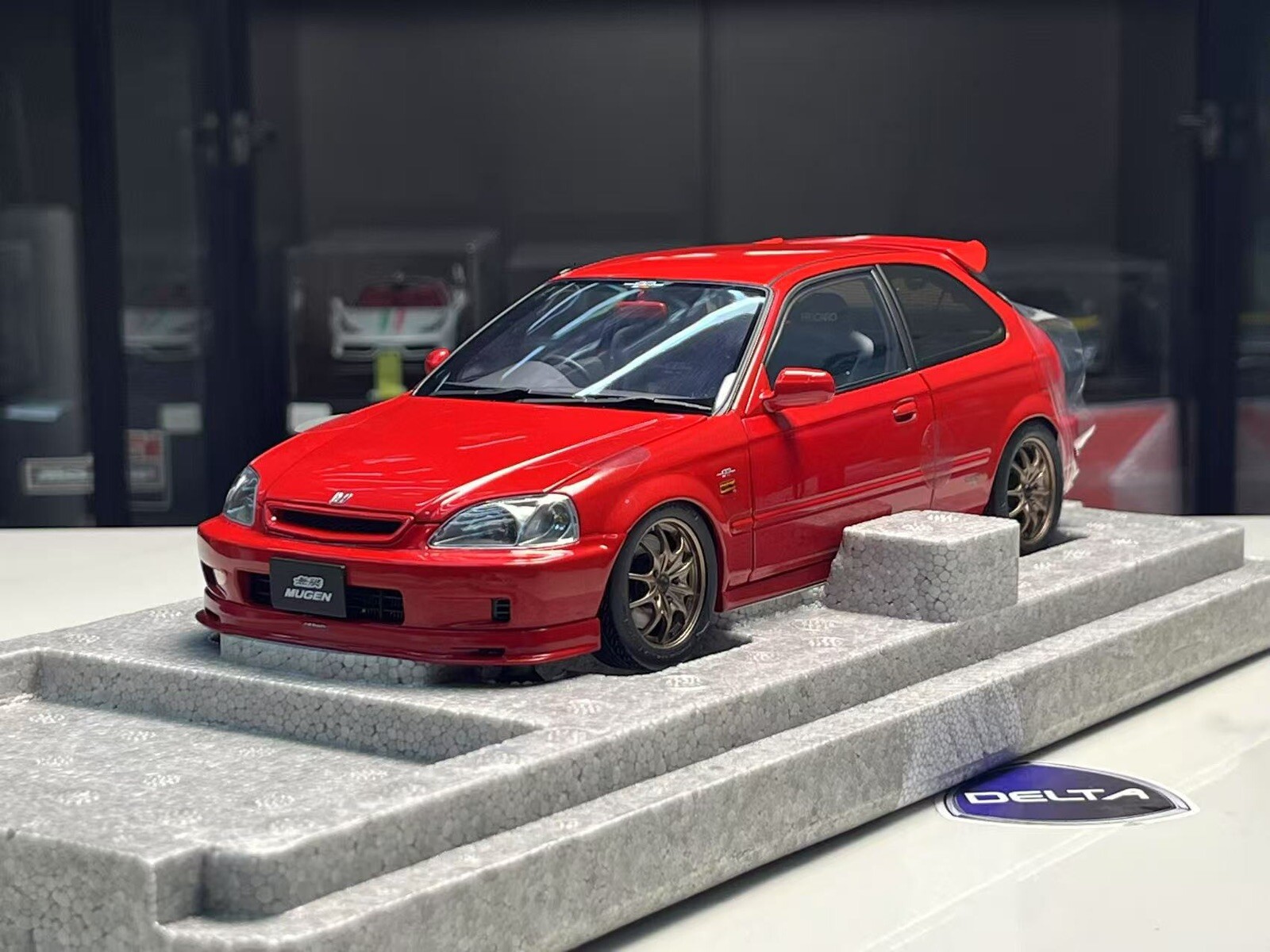 Motorhelix 1/18 honda civic type R Ek9 Mugen Red