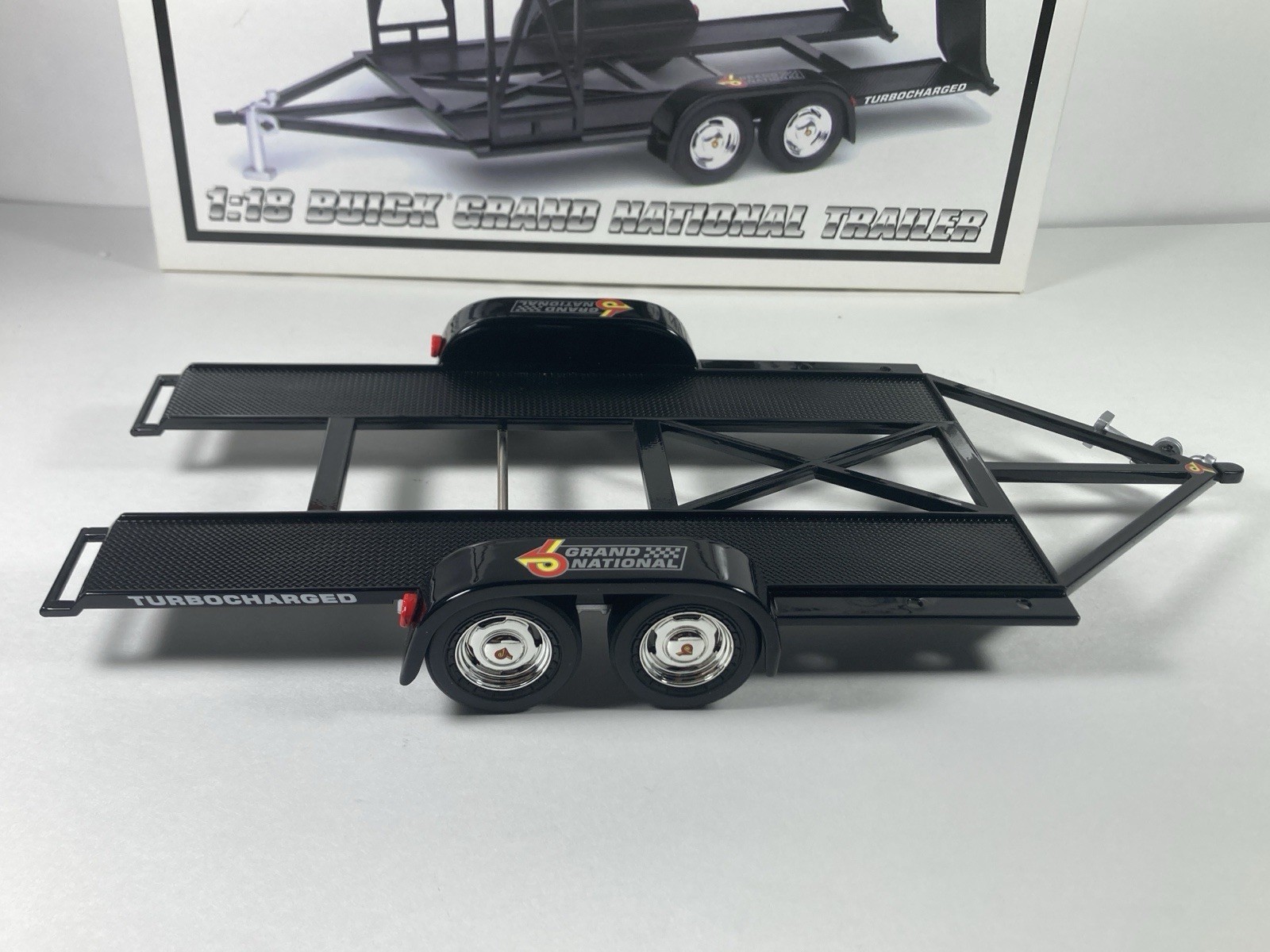 GMP 1/18 BUICK GRAND NATIONAL OPEN TRAILER w/DRAG WHEEL AND TIRE SET 2604 NIB
