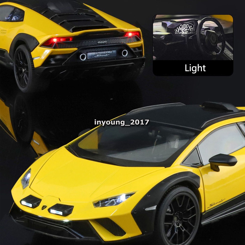 1:18 Lamborghini Huracan Sterrato Model Car Diecast Toy Vehicle Kids Toys Green
