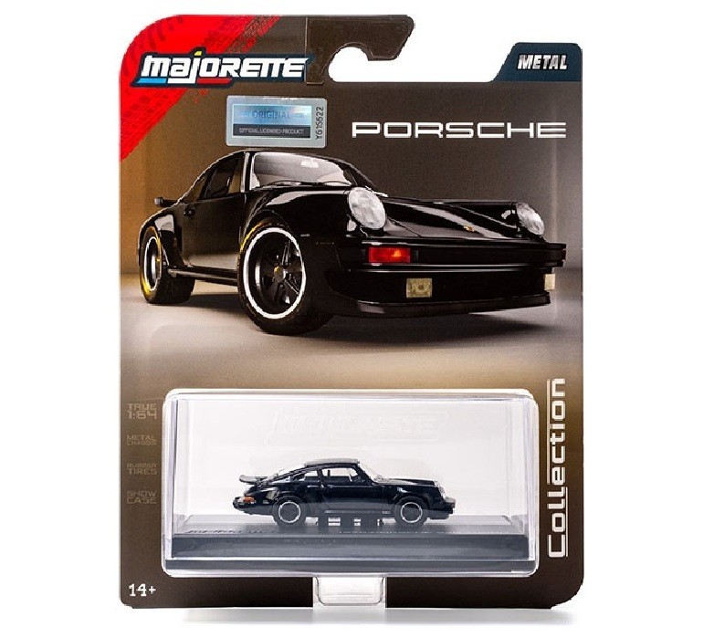 Majorette 1:64 Collector Series Wave 4 1975 Porsche 930 Turbo Black Car 1021-3I