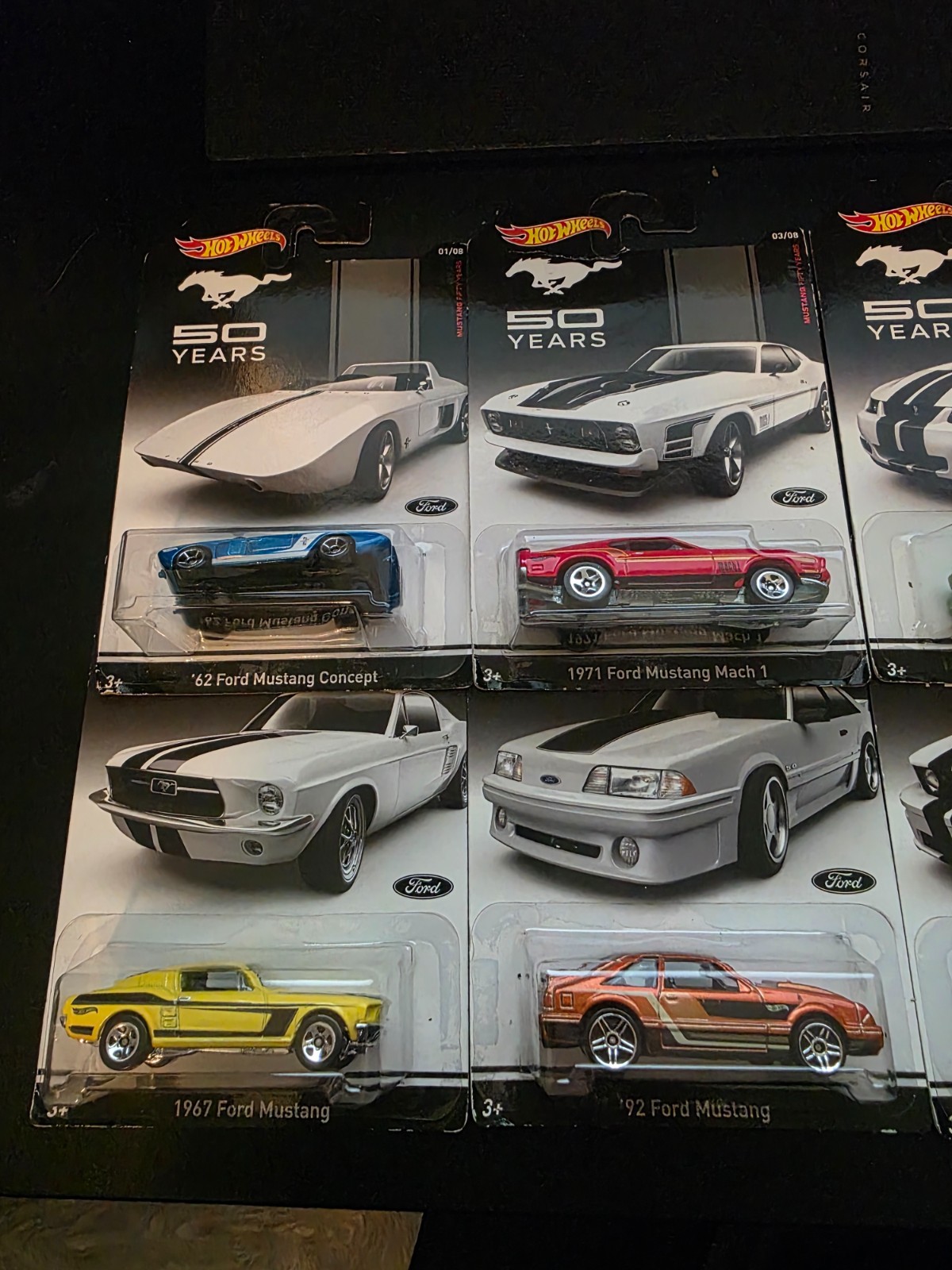 Hot Wheels 50 Years of Mustang 2013 Complete Set of 8 Cars