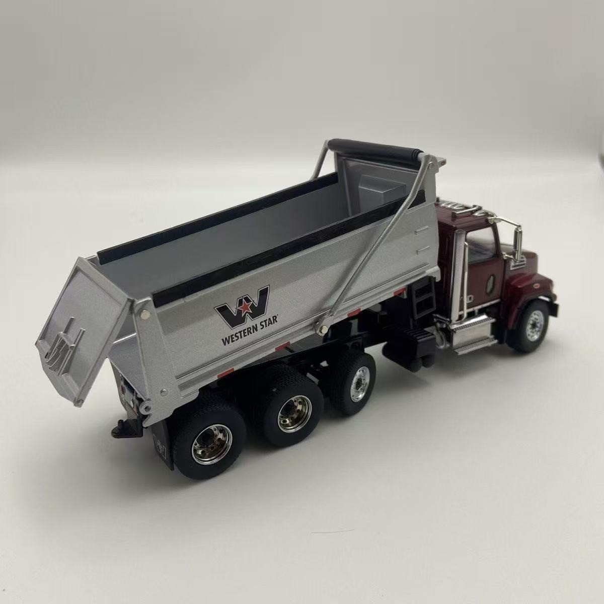 Diecast Masters 1/50 Western Star 4700 SF Dump Truck Metallic Red Model 71032