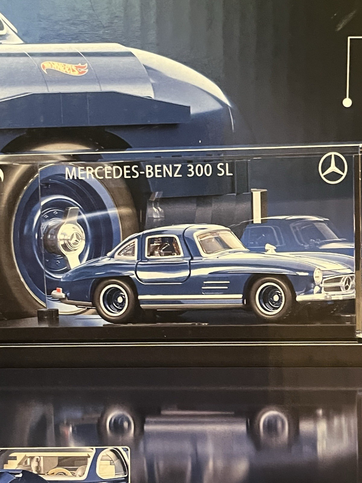 Mattel Brick Shop Hot Wheels Premium Series Building Set Mercedes-Benz 300 SL