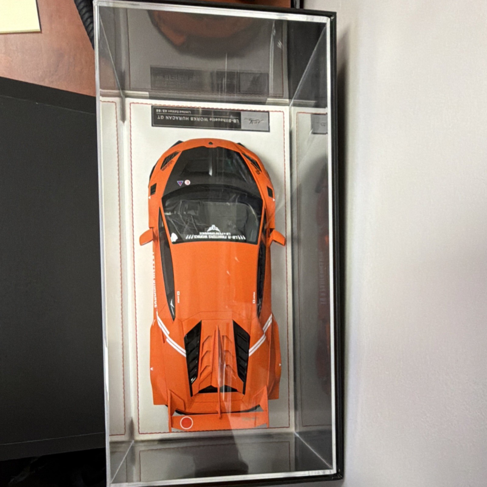 Ivy Merit Lamborghini Huracan GT Orange 1:18 Diecast Car with Case