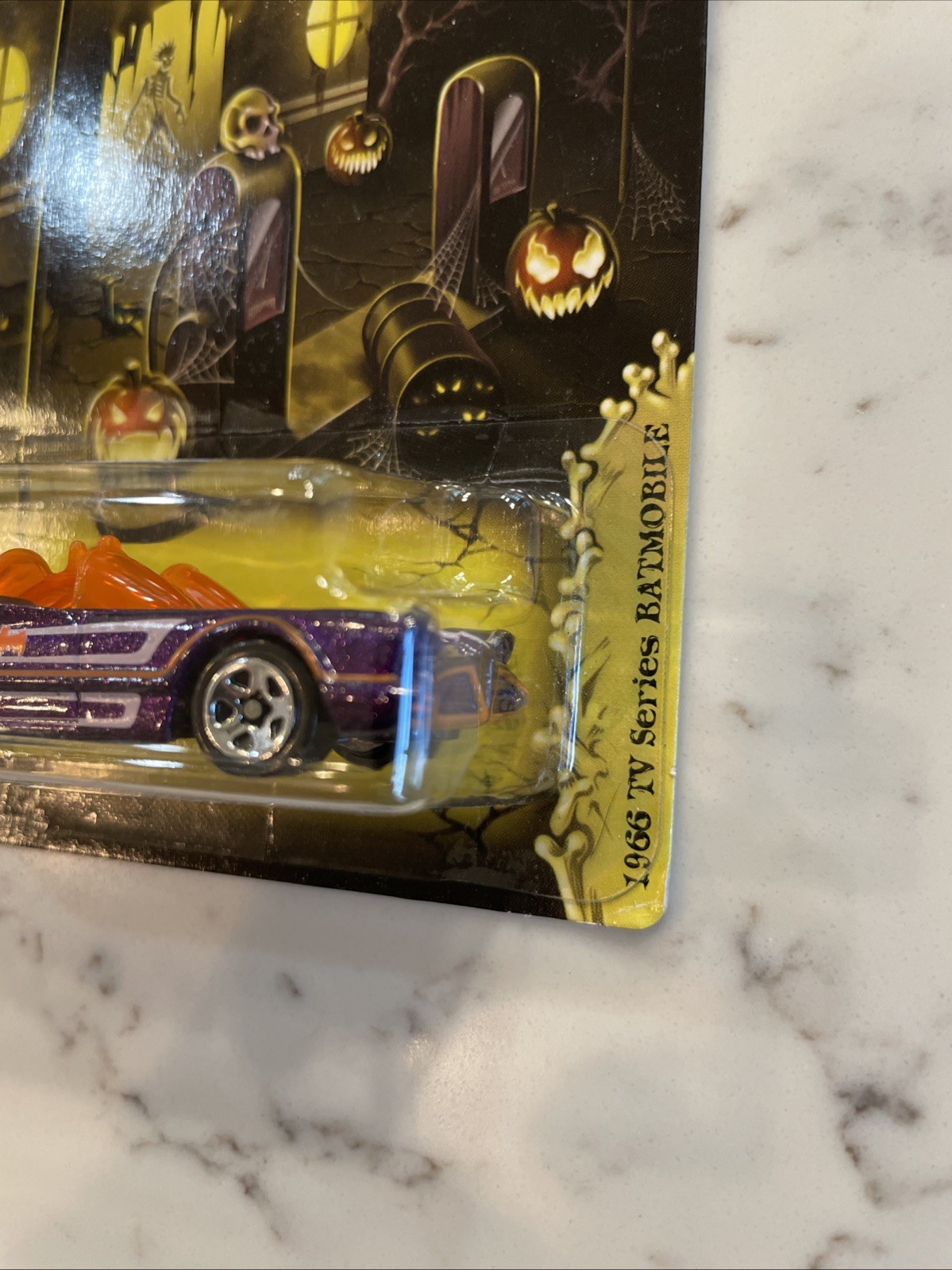 2012 HOT WHEELS Kroger Halloween 1966 BATMOBILE Purple Orange (In Protector)