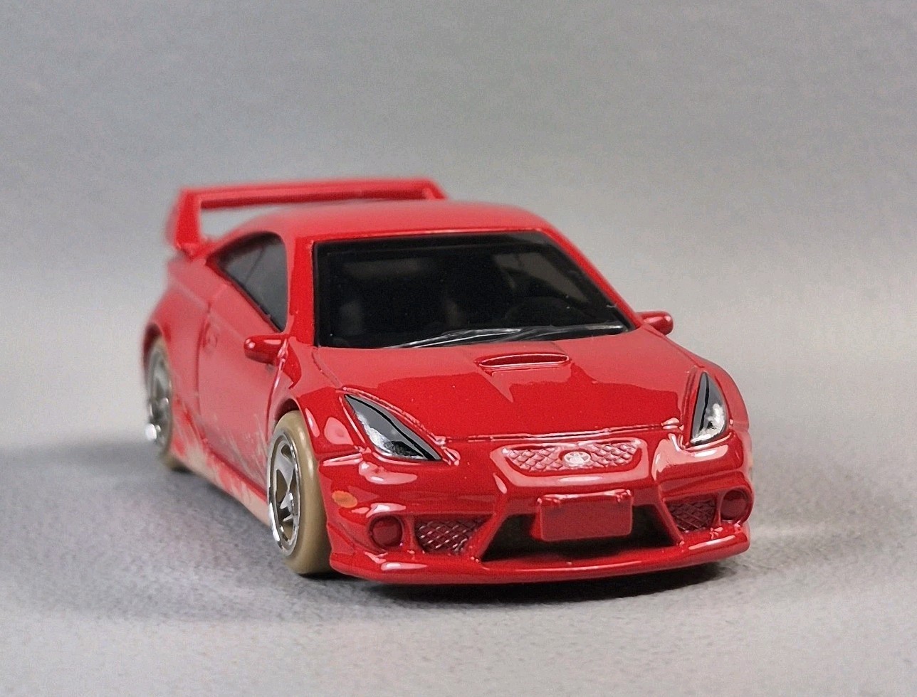 2001 TOYOTA CELICA Diorama Collectible DieCast Model Car 1:64 Red LOOSE