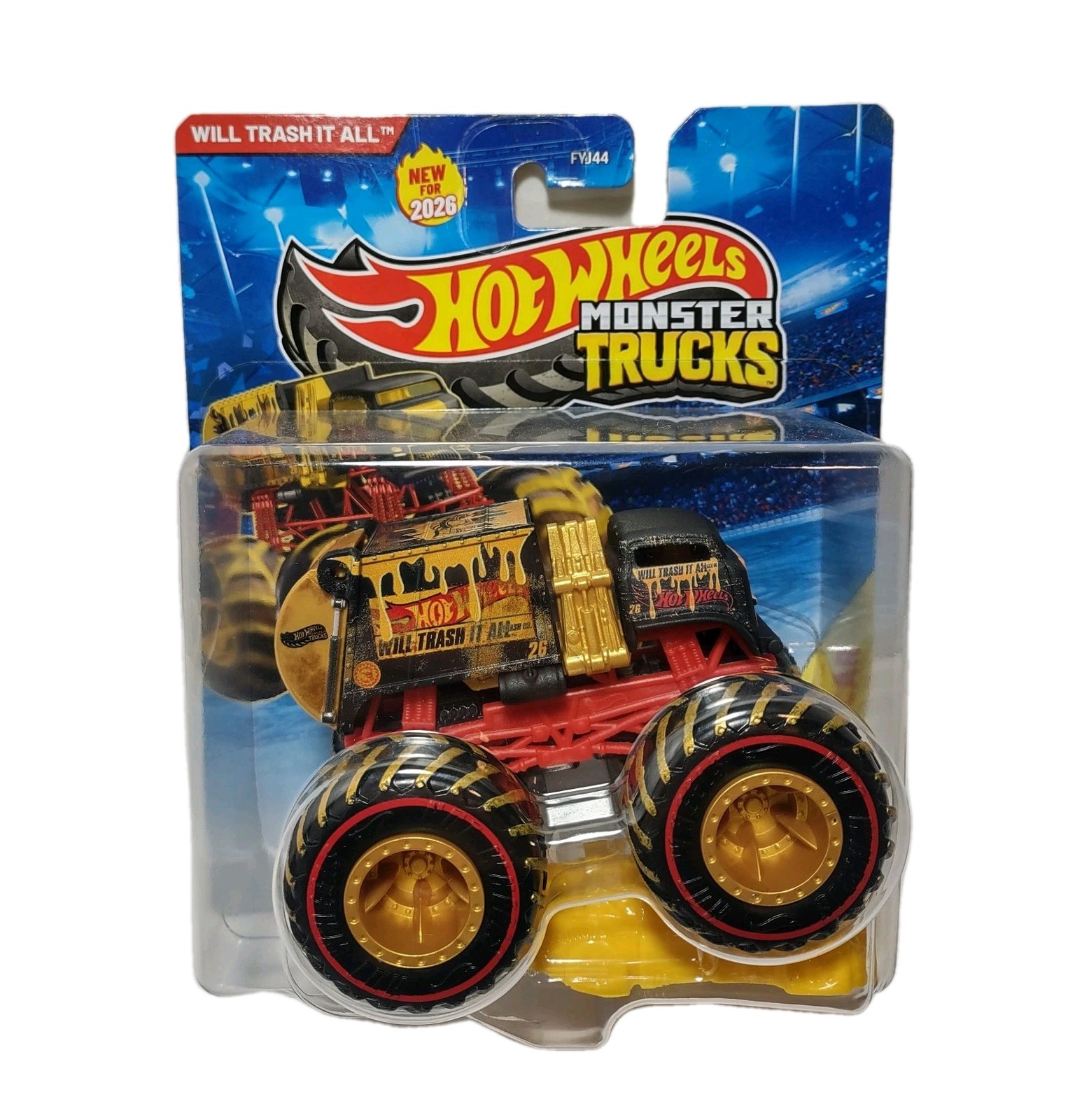 Hot Wheels Monster Trucks Treasure Hunt Will Trash It All Garbage Truck New HTF