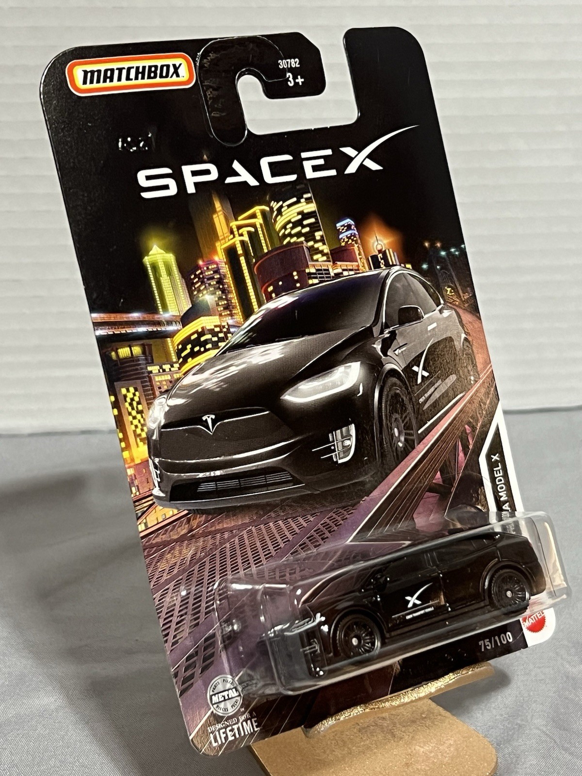 Matchbox Space X Tesla Model X #75 T32A Case L 2024 Black