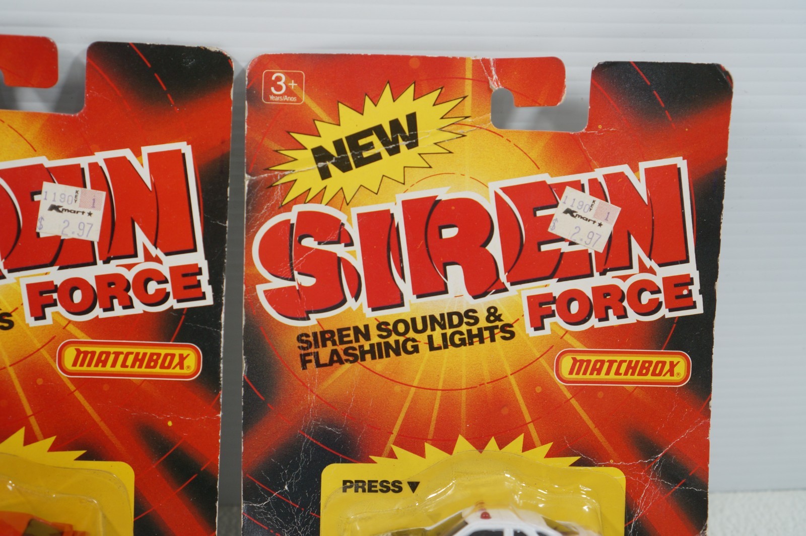 Matchbox Siren Force Pace Car Fire Dept Sheriff Dept 30200 1990