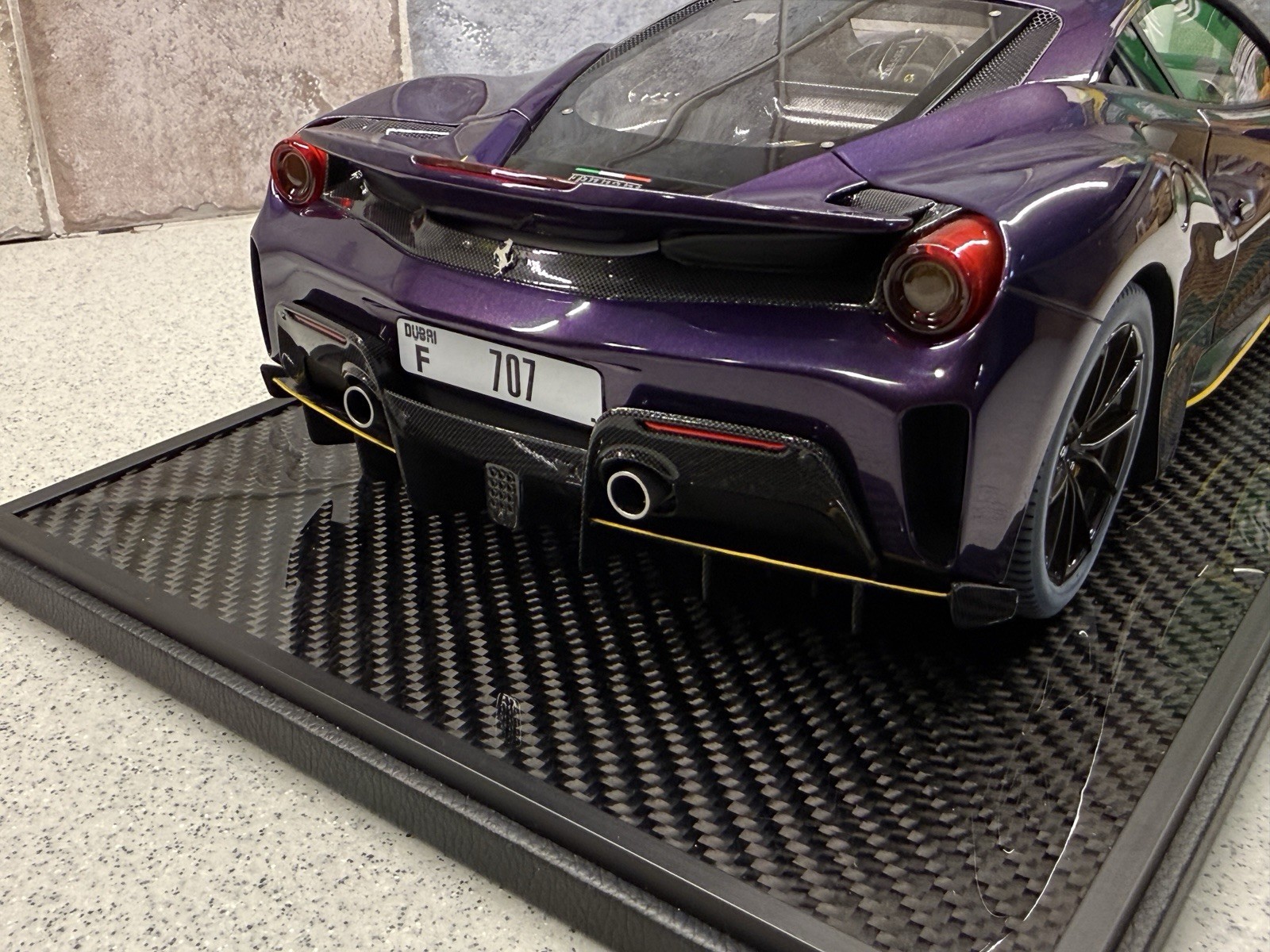 1/12 BBR1213DU. Ferrari 488 Pista. Hong Kong Violet. Limited 20 Pieces. 20/20