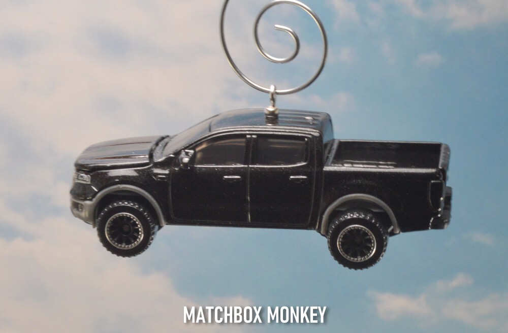 2019 Ford Ranger Pickup Truck Custom Christmas Tree Ornament 4X4 Adorno Black