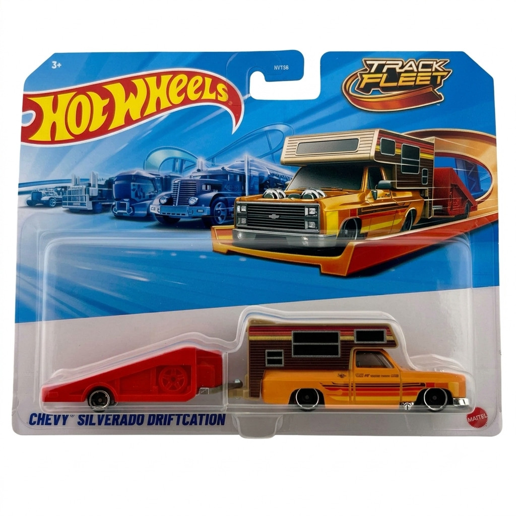 Hot Wheels Track Fleet NEW 2026 Chevy Silverado Driftcation