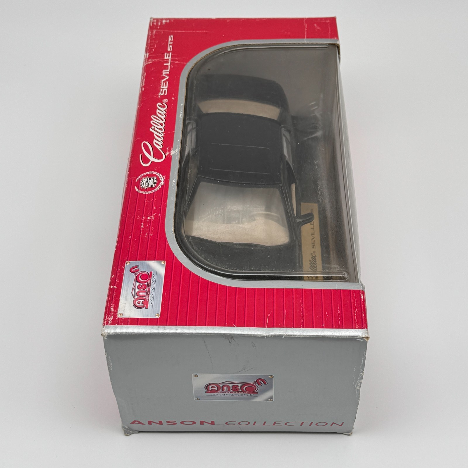 Anson Cadillac Seville STS Black Tan Interior 1:18 Scale Diecast Model Car Nib