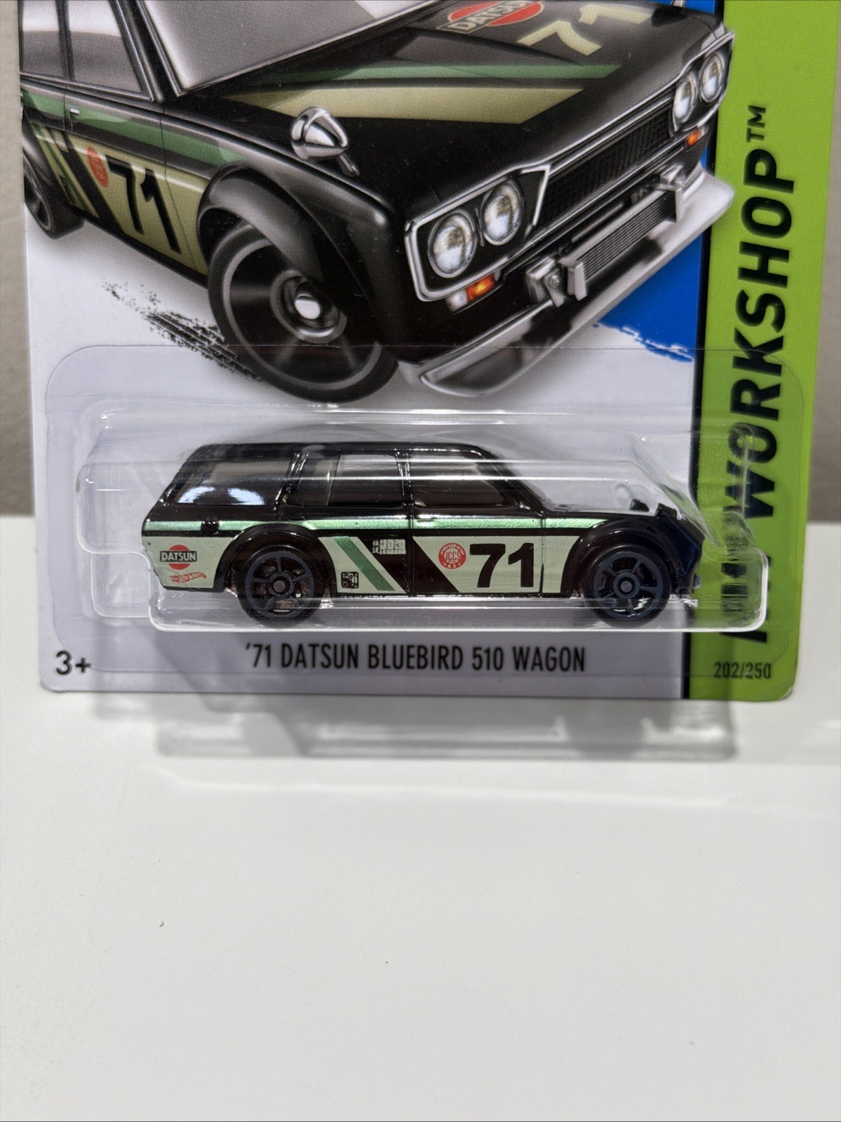 Hot Wheels ’71 DATSUN BLUEBIRD 510 WAGON Black Kmart exclusive HC53