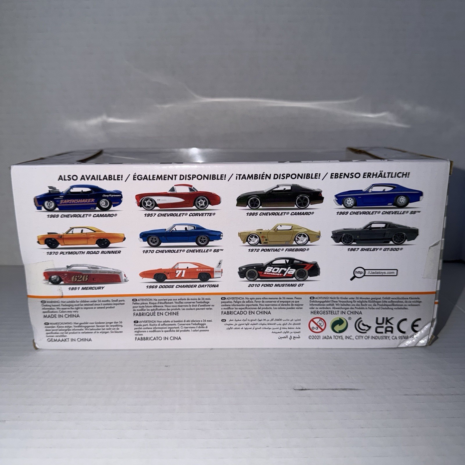 JADA BIGTIME MUSCLE 1957 Chevrolet Bel Air Hard Top 1:24 Grey w/ Flames NIB