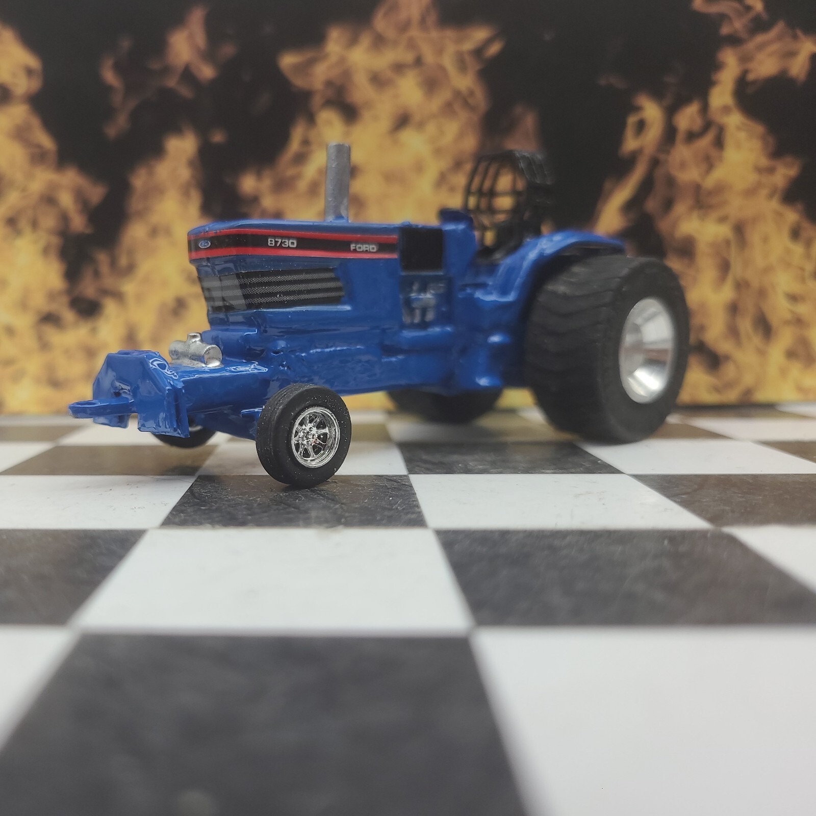 Custom Built FORD 8730 1:64 TRACTOR Pro Stock PULLER HOT ROD PULLING pull ERTL