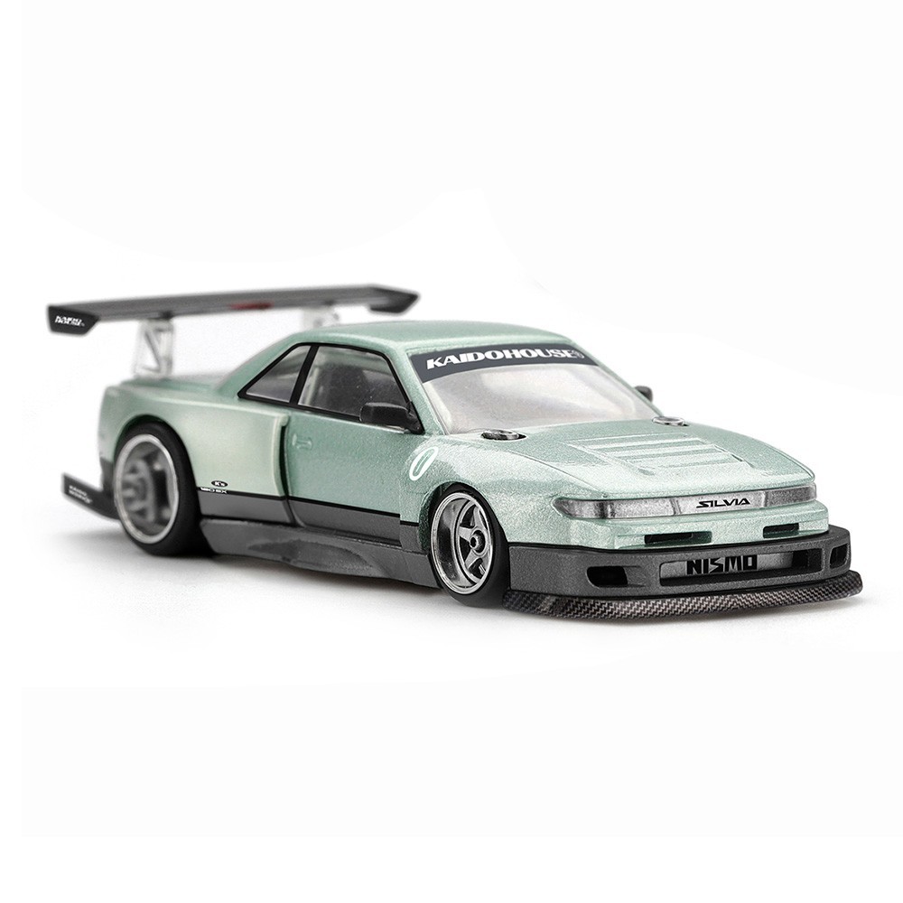 Kaido House x Mini GT 1:64 Nissan Silvia S13-R KAIDO WORKS V1 Green KHMG232