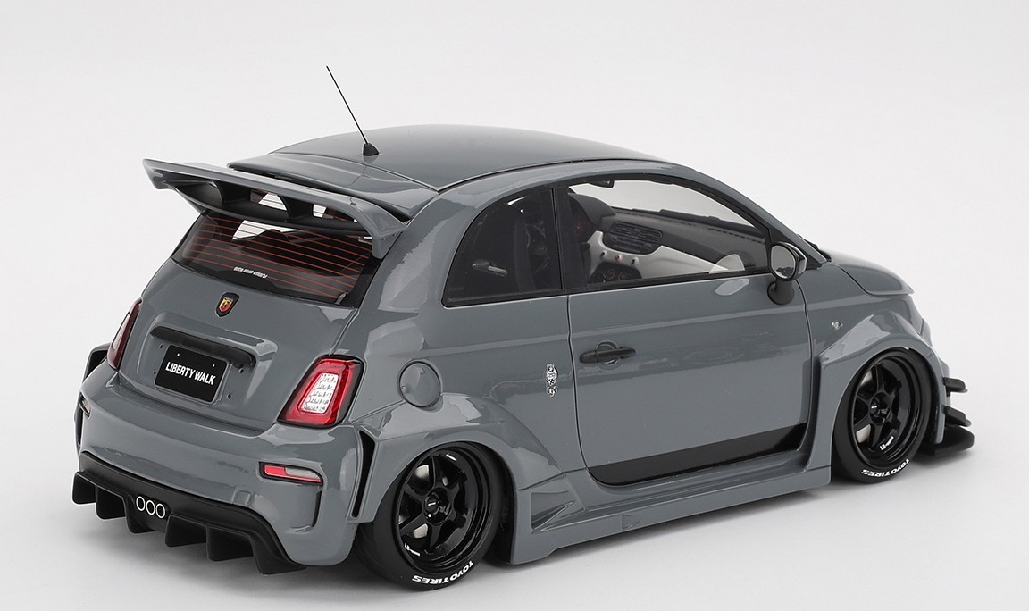 Abarth LB-WORKS x Abas Works 595 Grey in 1:18 scale by Topspeed