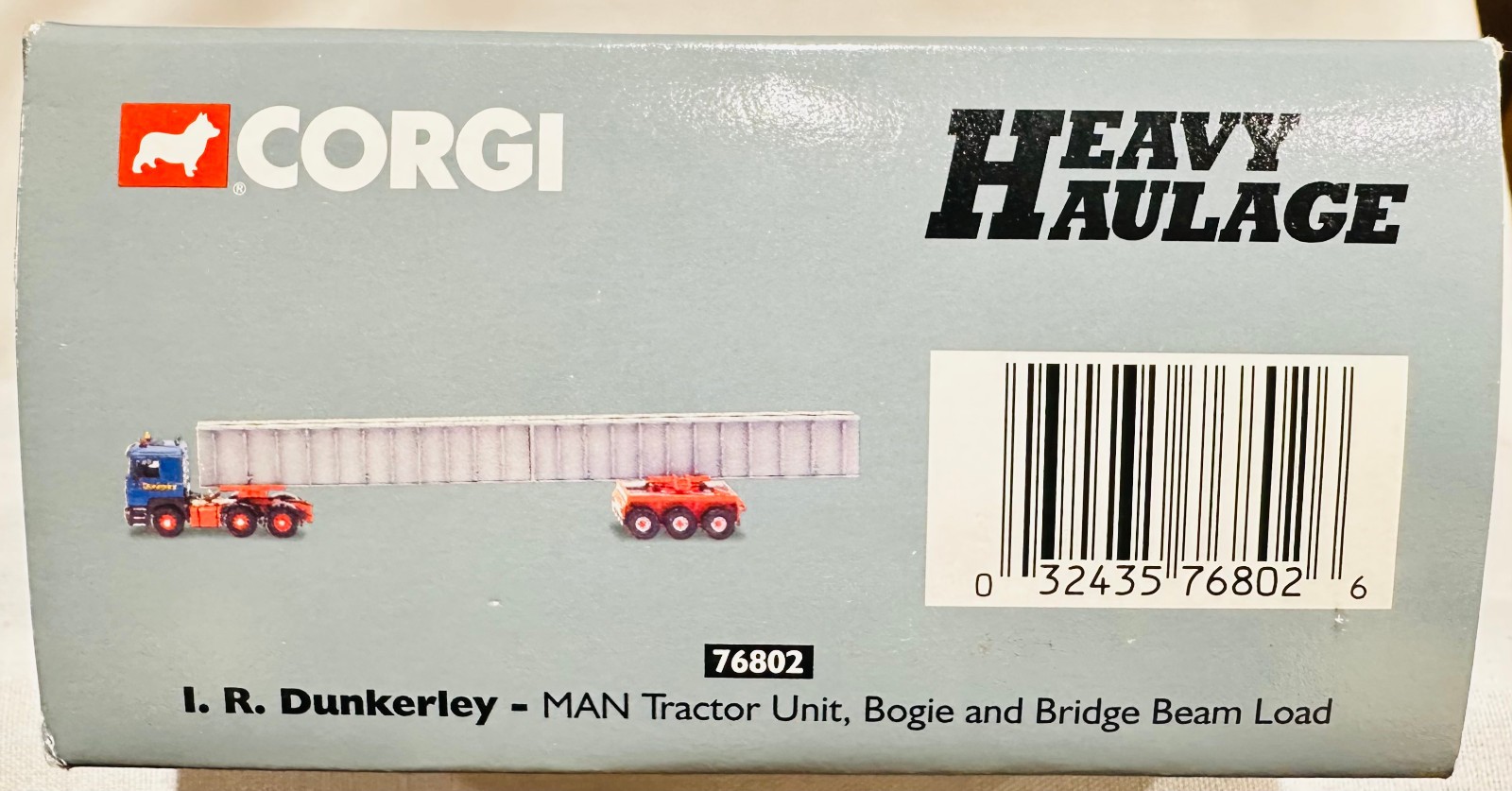 I.R. Dunkerley MAN Tractor Unit w/ Bridge Beam Load By Corgi 1/50th Scale