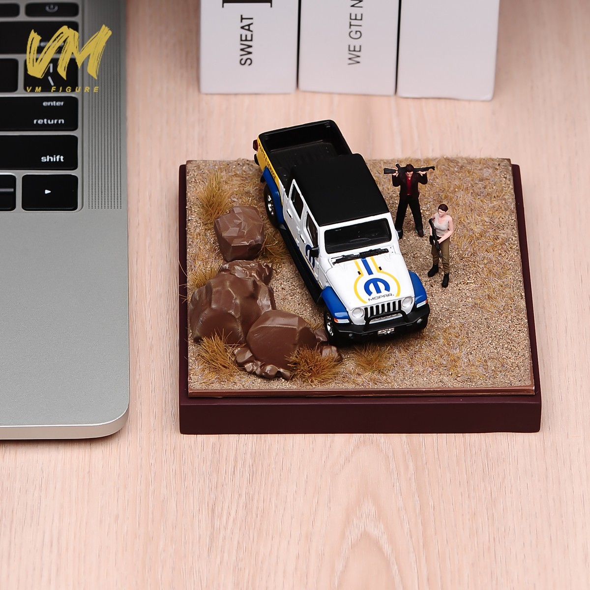 1/64 Resin Desert Diorama Display Base Square Scenery Platform for Car Figures