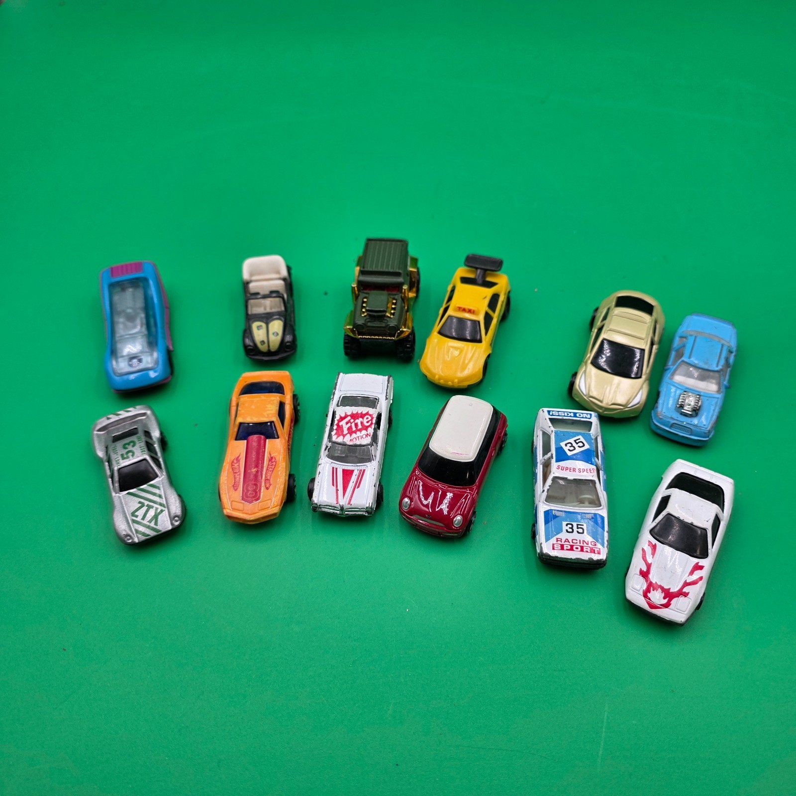Vintage Lot of 12 Various Types of Diecast Cars