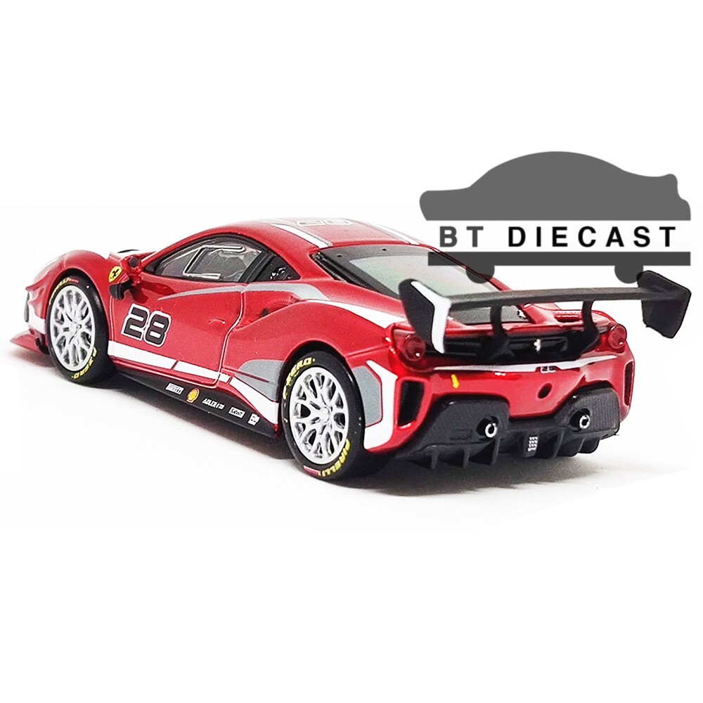 BBURAGO 2020 FERRARI RACING 488 CHALLENGE EVO 1/43 DIECAST MODEL CAR RED 36309