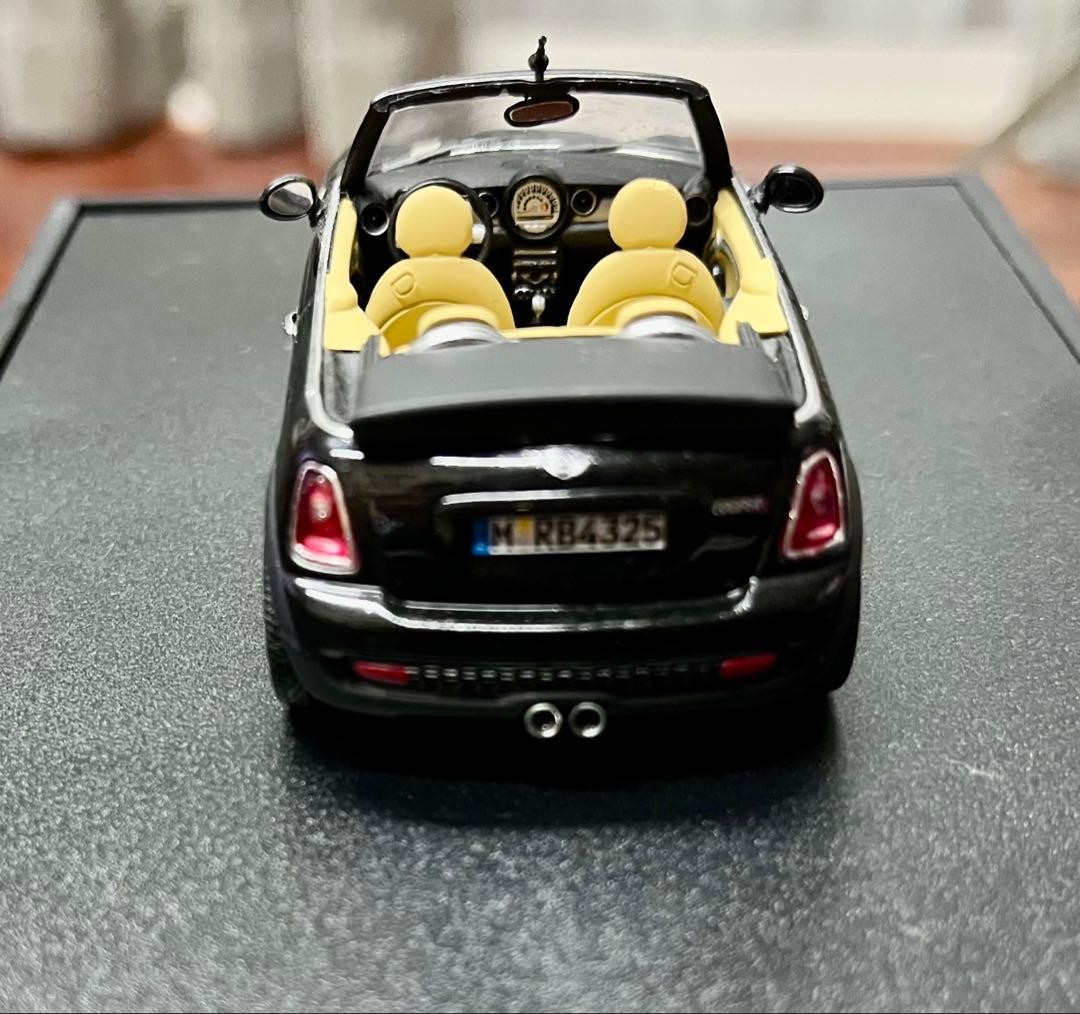 BMW MINI Cooper S Convertible 1/43 Black Miniature Car with Box