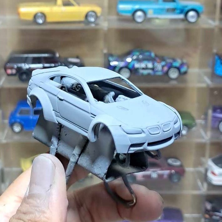 Liberty Walk Style Wide Body Kit for Hot Wheels ’10 BMW M3 – Resin – 3d Printed