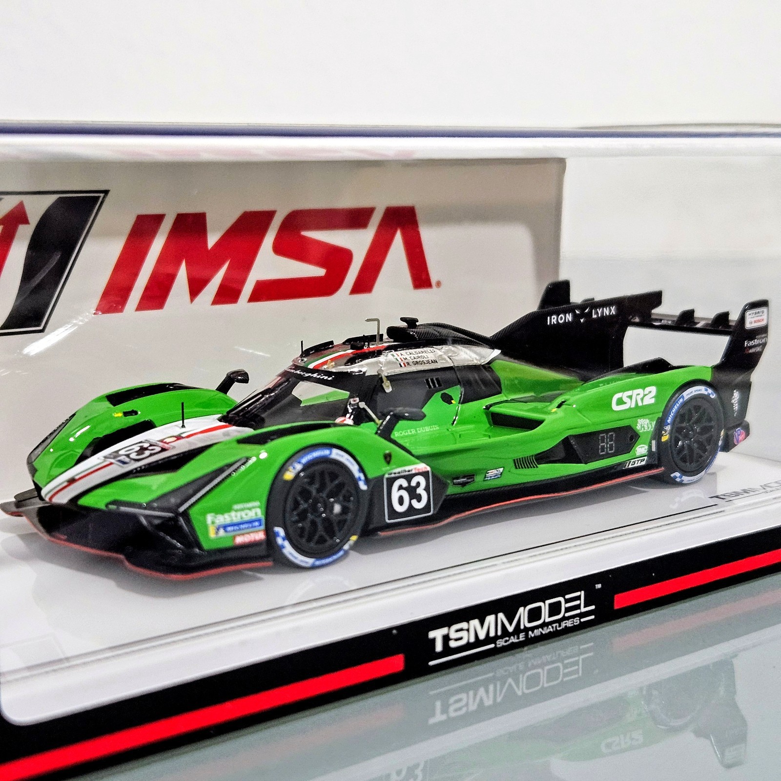 TSM Model 1/43 Lamborghini SC63 #63 Iron Lynx 2024 IMSA Sebring TSM430816