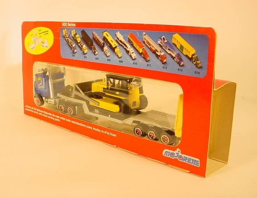 Majorette Super Movers # 616 Semi Bulldozer Carrier 1:87 France