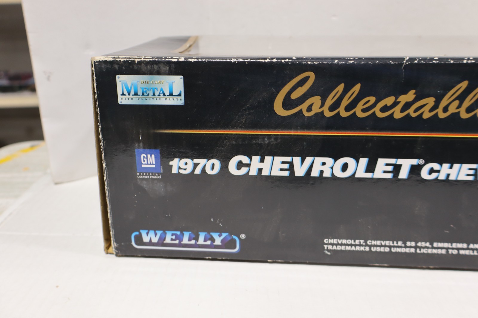 Welly “Collectable” 1:18 Scale 1970 Chevrolet Chevelle SS 454 Black NEW BOX WEAR